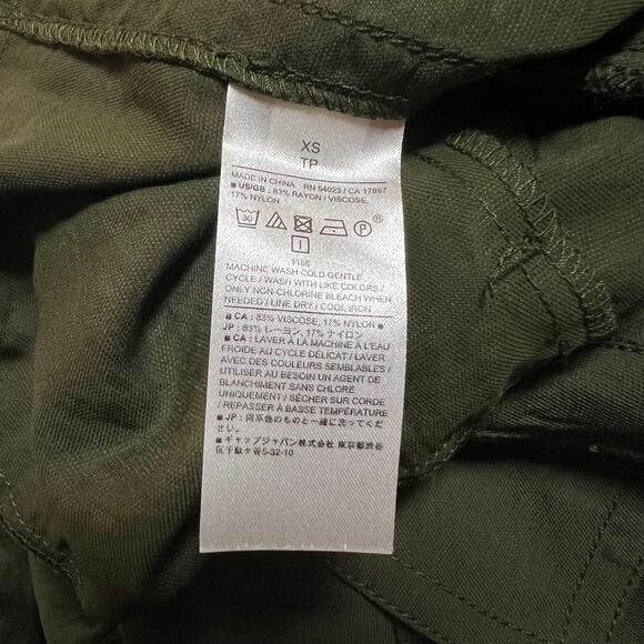 Banana Republic Long Sleeve Ankle Length Jumpsuit Size XS Casual Utility - Picture 10 of 10